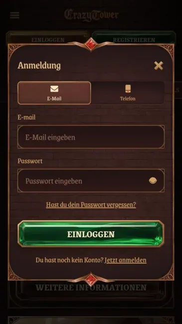 Crazytower Login
